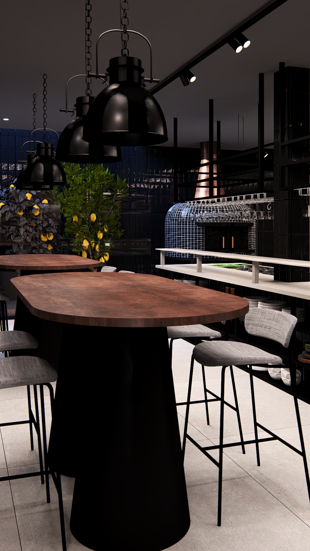 طراحی آشپزخانه صنعتی گلستان