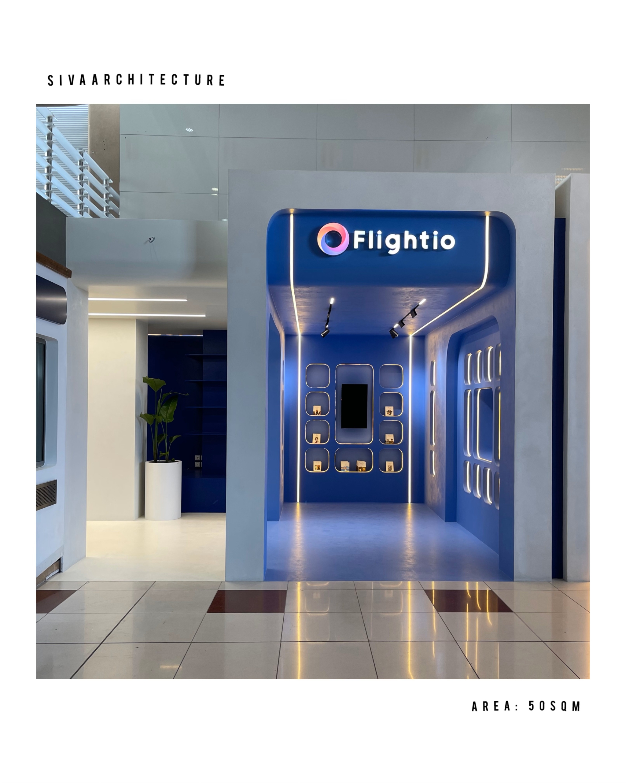 طراحی غرفه فلایتیو فرودگاه امام